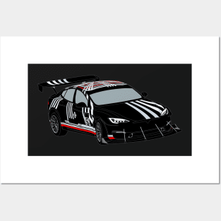 Unplugged Model S Plaid Posters and Art